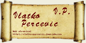 Vlatko Perčević vizit kartica